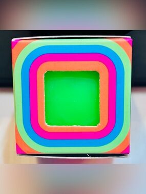 Needoh Cool Cube Mini Neon Green New in Box